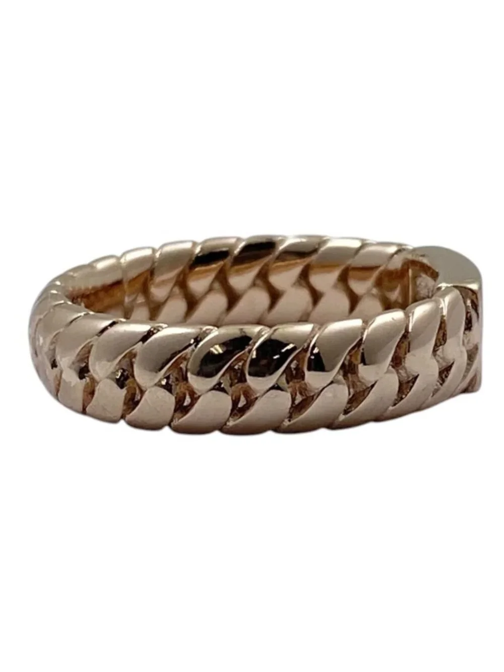Fendi Bucket Ring FF Logo Accessory Gold Plated